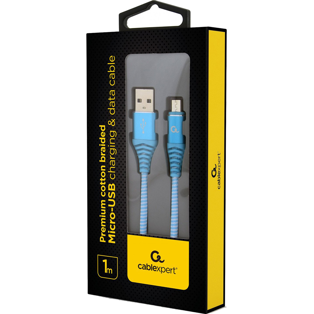 Кабель CABLEXPERT USB 2.0 Тип A и Micro-USB 2.0 Тип B 1 м (CC-USB2B-AMmBM-1M-VW) Тип USB - micro-USB