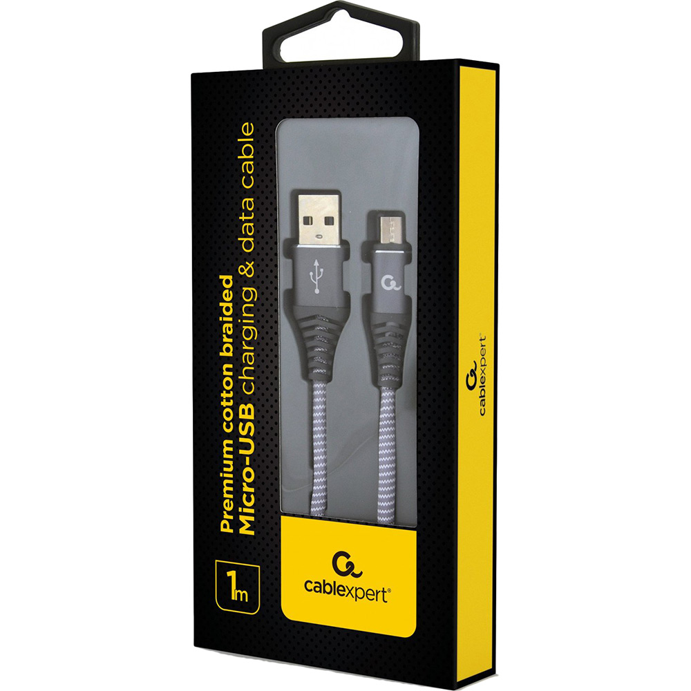 Кабель CABLEXPERT USB 2.0 Тип A і Micro-USB 2.0 Тип B 1 м (CC-USB2B-AMmBM-1M-WB2) Тип USB - micro-USB