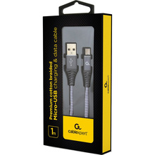 Кабель CABLEXPERT USB 2.0 Тип A і Micro-USB 2.0 Тип B 1 м (CC-USB2B-AMmBM-1M-WB2)