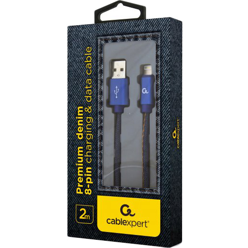 Кабель CABLEXPERT CC-USB2J-AMLM-2M-BL Тип USB - Lightning