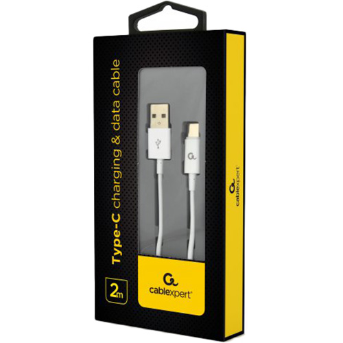 Кабель CABLEXPERT CC-USB2P-AMCM-2M-W Тип USB - USB Type-С