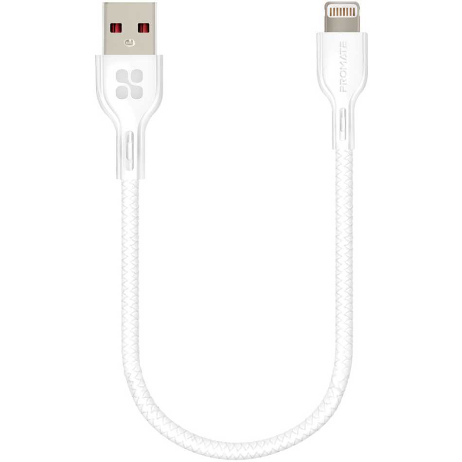 

Кабель Promate PowerBeam-I USB - Lightning 1.2 м White (powerbeam-i.white), powerbeam-i white