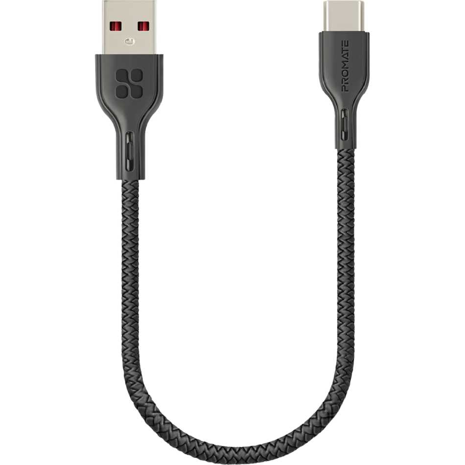 

Кабель Promate PowerBeam-25C USB- USB Type-C 0.25 м Black (powerbeam-25c.black), powerbeam-25c black