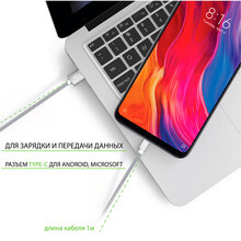 Кабель INTALEO CBGNYT1 USB Type-C 1 м Gray