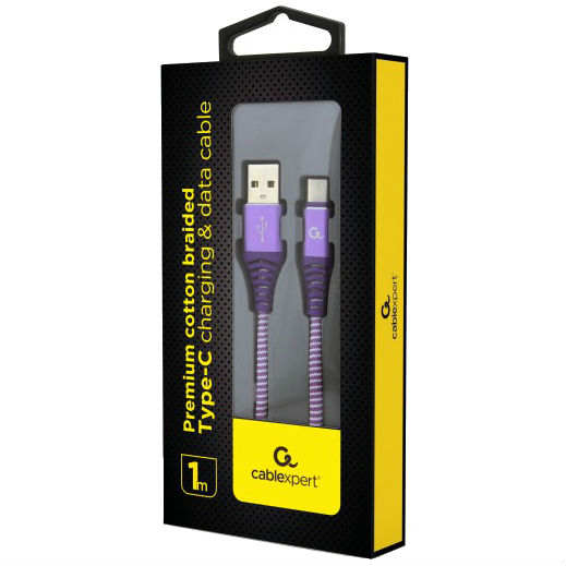 Кабель CABLEXPERT CC-USB2B-AMCM-1M-PW Тип USB - USB Type-С