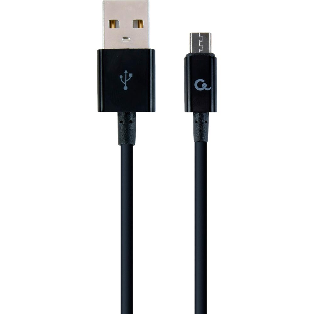 

Кабель Cablexpert Premium USB - micro-USB 2 м Black (CC-USB2P-AMmBM-2M), CC-USB2P-AMmBM-2M