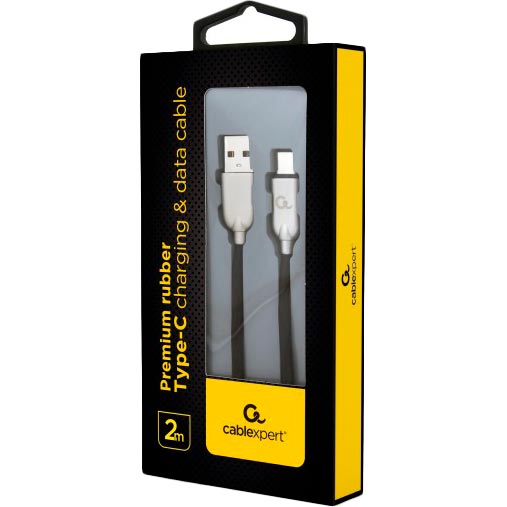 Кабель Cablexpert USB - USB Type-C 2 м Black (CC-USB2R-AMCM-2M) Тип USB - USB Type-С