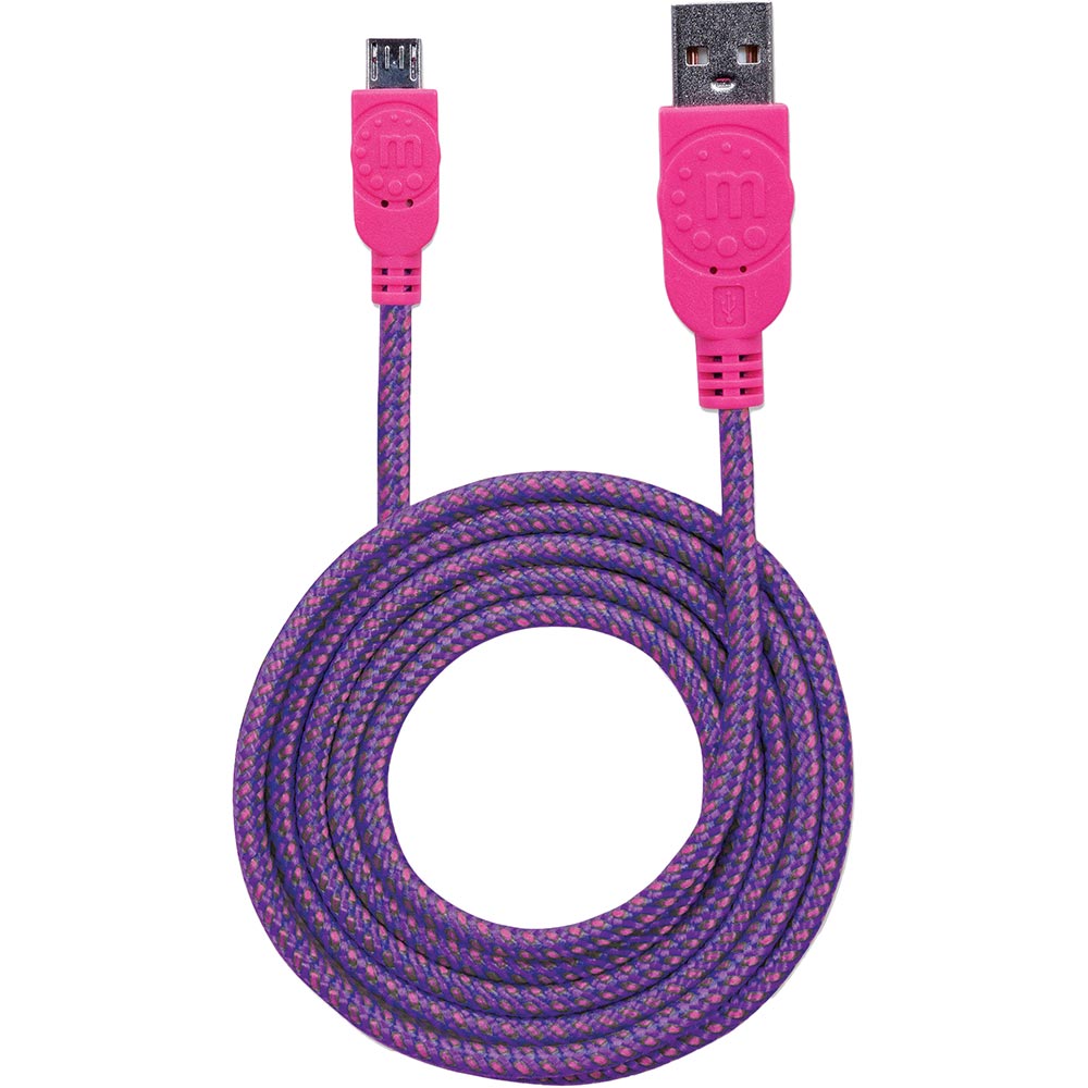 Кабель INTRACOM USB 2.0 AM-micro BM, 1.8 м, Manhattan Purple/Pink (352741) Тип USB - micro-USB