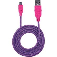 Кабель INTRACOM USB 2.0 AM-micro BM, 1.8 м, Manhattan Purple/Pink (352741)