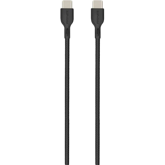 

Кабель PROMATE PowerBeam-CC Type-C to Type-C 1.2 м Black (6959144045047), Type-C to Type-C PowerBeam-CC Black