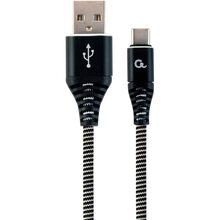 Кабель CABLEXPERT USB - USB Type-C 2.0 м, Black (USB2B-AMCM-2M-BW)