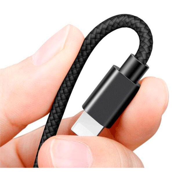 Кабель Baseus Cafule Cable USB - Lightning 2.4 A 0.5 м Gray/Black (CALKLF-AG1) Довжина 0.5