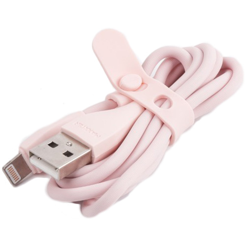 Кабель MAXXTER UB-L-USB-01GP 1 м Pink Длина 1