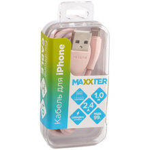 Кабель MAXXTER UB-L-USB-01GP 1 м Pink