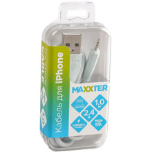 Кабель MAXXTER UB-L-USB-01MG 1 м Grey