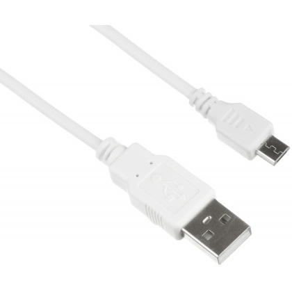 Кабель KIT USB 2.0, Micro USB cable 1 м, White