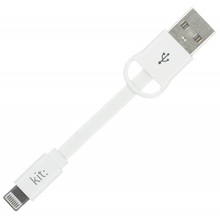 Кабель USB KIT 2.0 Lightning cable MFI 0.15 м, White