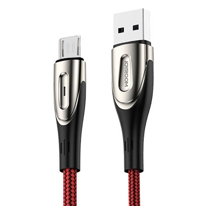 

Кабель JOYROOM Sharp S-M411 USB - micro-USB 1.2 м 3A Red (RL058036), Sharp S-M411 microUSB 1.2m 3A Red