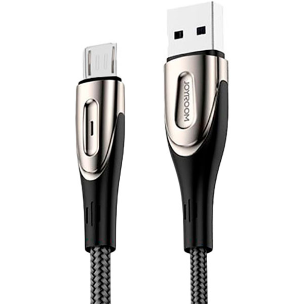 

Кабель JOYROOM Sharp S-M411 USB - micro-USB 2 м 3A Black (RL058037), Sharp S-M411 microUSB 2m 3A Black