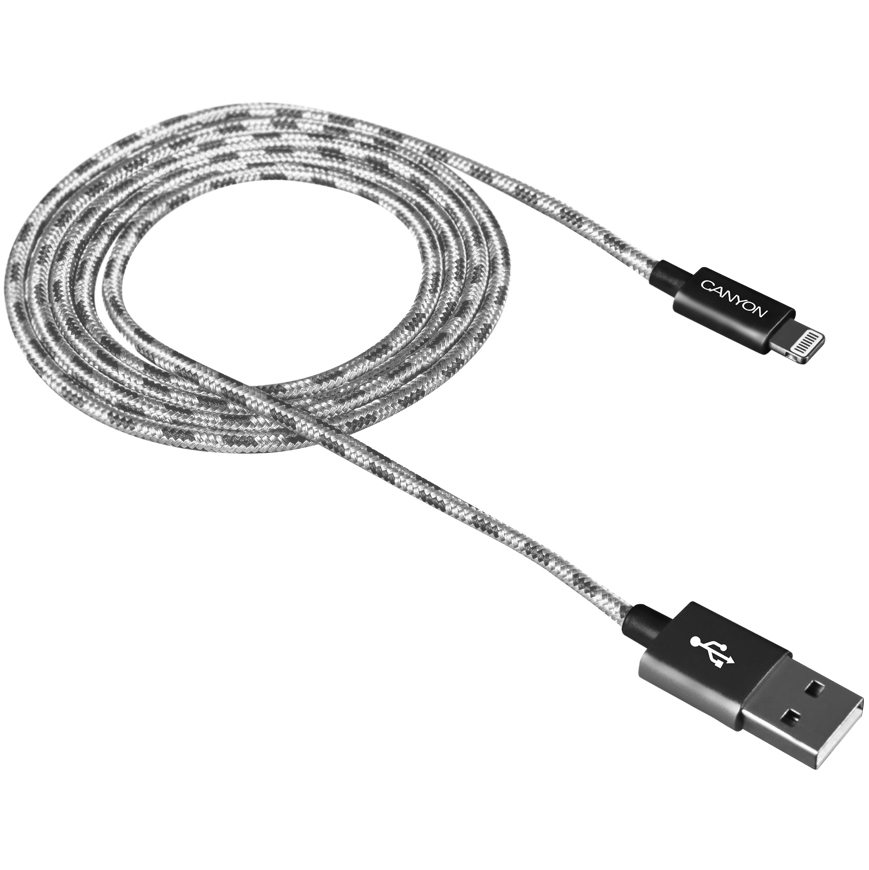 Кабель CANYON Lightning 8-pin – USB (CNE-CFI3DG)