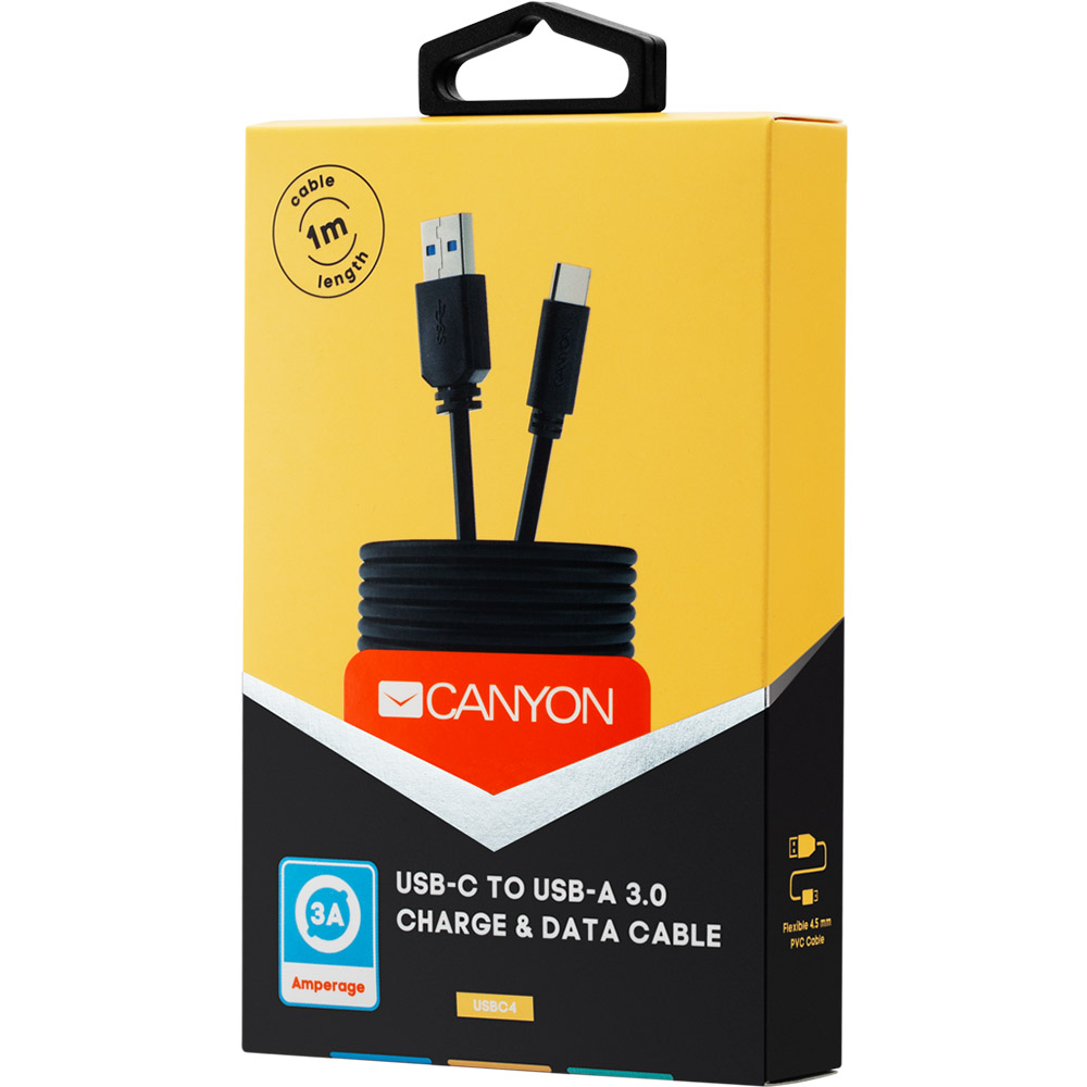 Кабель CANYON USB Type C - USB (CNE-USBC4B) Тип USB - USB Type-С