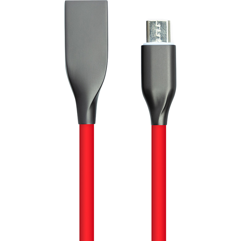 Кабель POWERPLANT USB - microUSB 1 м Red (CA911363)