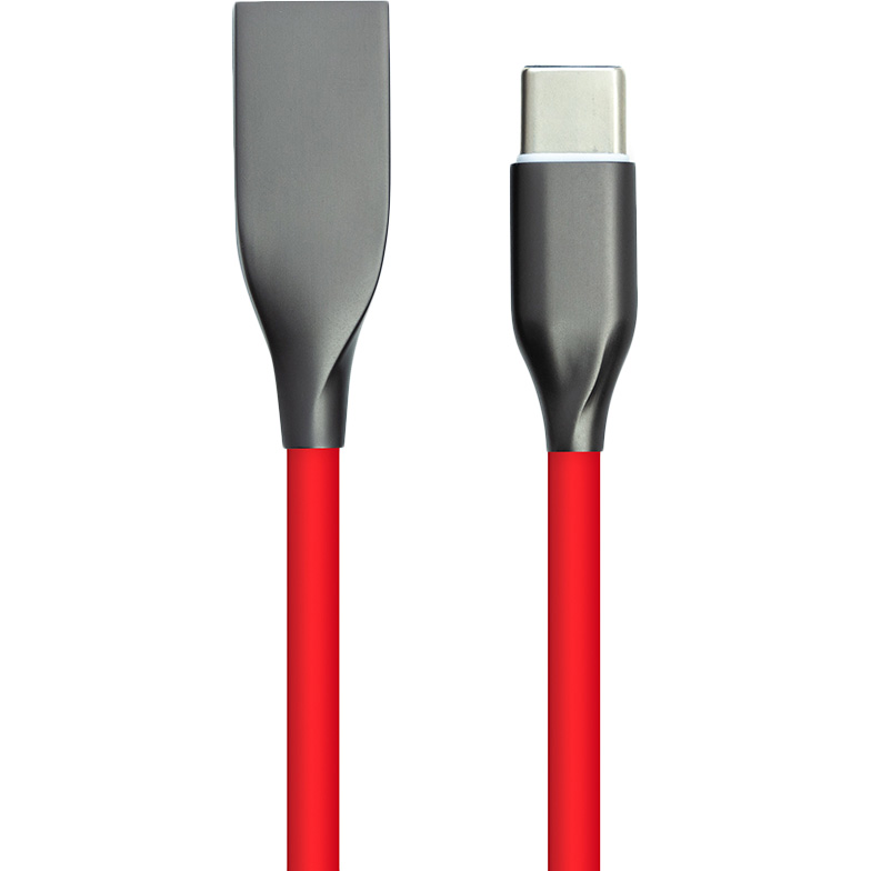 Кабель POWERPLANT USB - Type-C 1 м Red (CA911387)