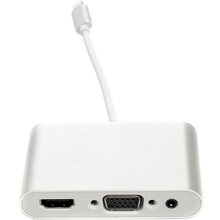 Адаптер POWERPLANT Lightning (M) - HDMI, VGA, 3.5 мм (F) (CA911929)