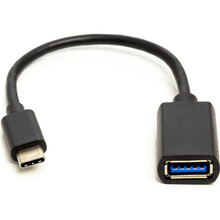 Переходник POWERPLANT OTG USB 2.0 AF - Type-C 0.1 м (CA911837)