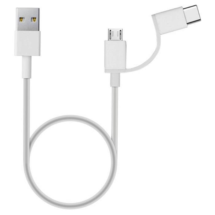 Кабель XIAOMI Mi USB - Type-C / Micro USB 100 cm White