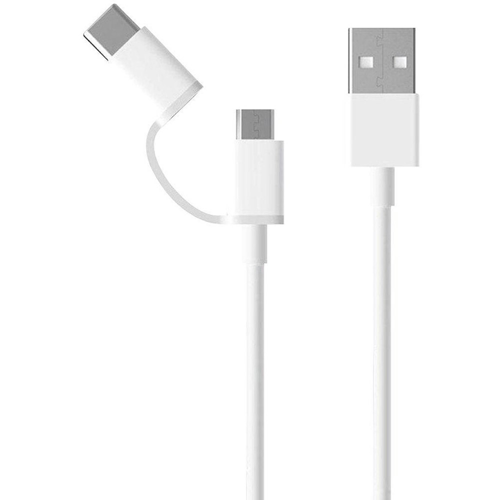 Кабель ZMi AL501 2-in-1 USB - Micro-USB/USB Type-C White 1 м (Р30643)