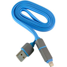 Кабель EASYLINK EL-525 Lightning + micro USB, blue