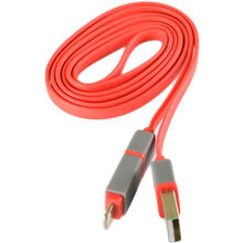 Кабель EASYLINK EL-523 Lightning + micro USB, red