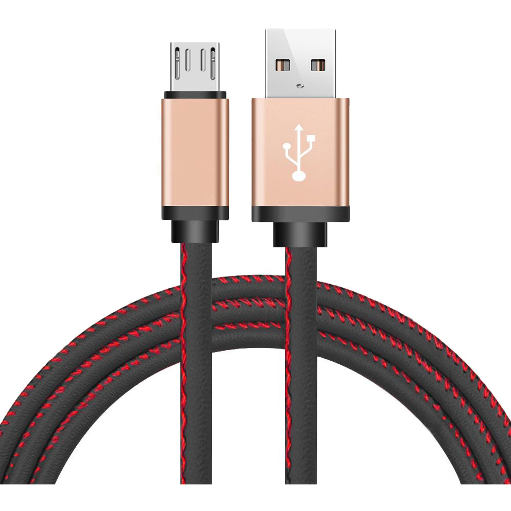 

Кабель XOKO SC-115m Leather USB - Micro USB 1 м Black (SC-115m-BK), SC-115m Leather Black Micro USB 1 м