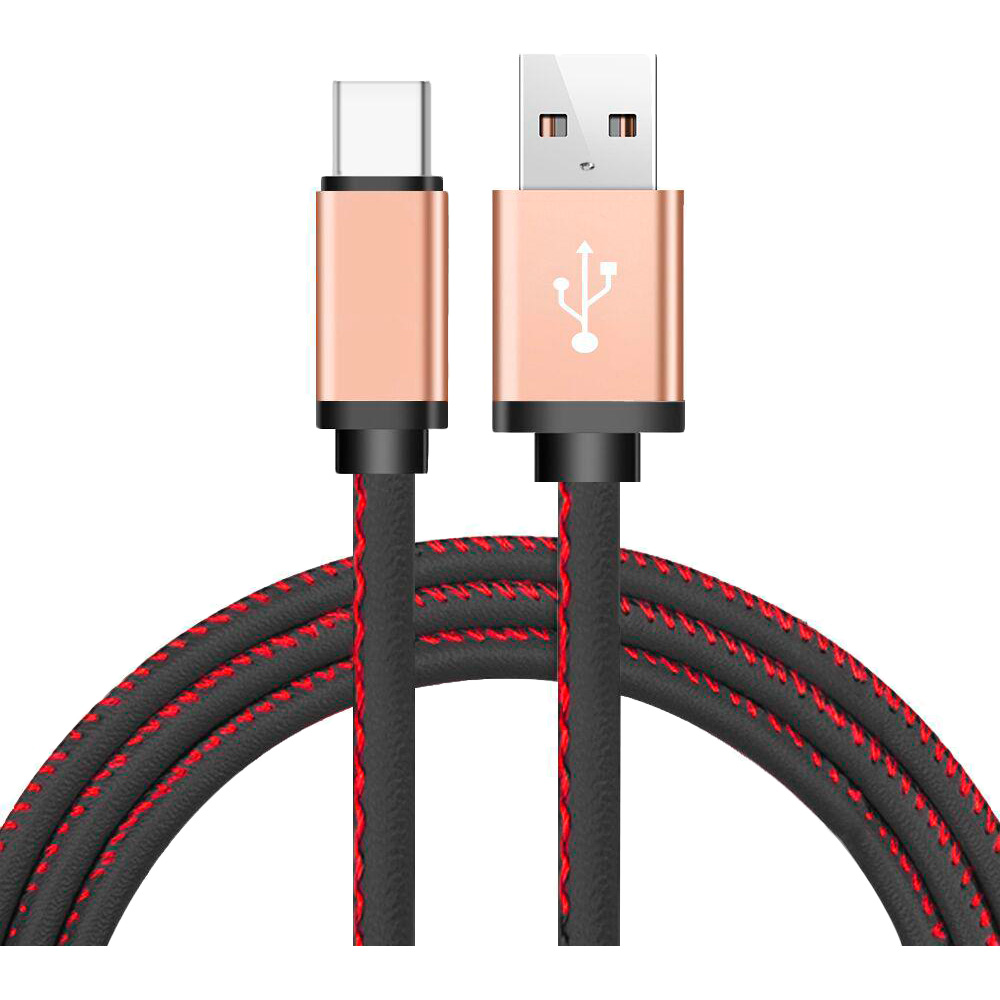 

Кабель XOKO SC-115a Leather USB - USB Type-C 1 м Black (SC-115a-BK), SC-115a Leather Black USB Type-C 1 м