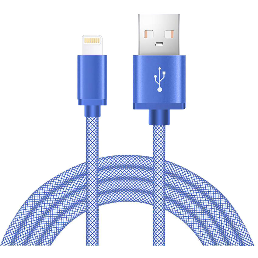 

Кабель XOKO FISH SC-120i USB - Lightning 1 м Blue (SC-120i-1-BL), FISH SC-120i Blue Lightning 1 м