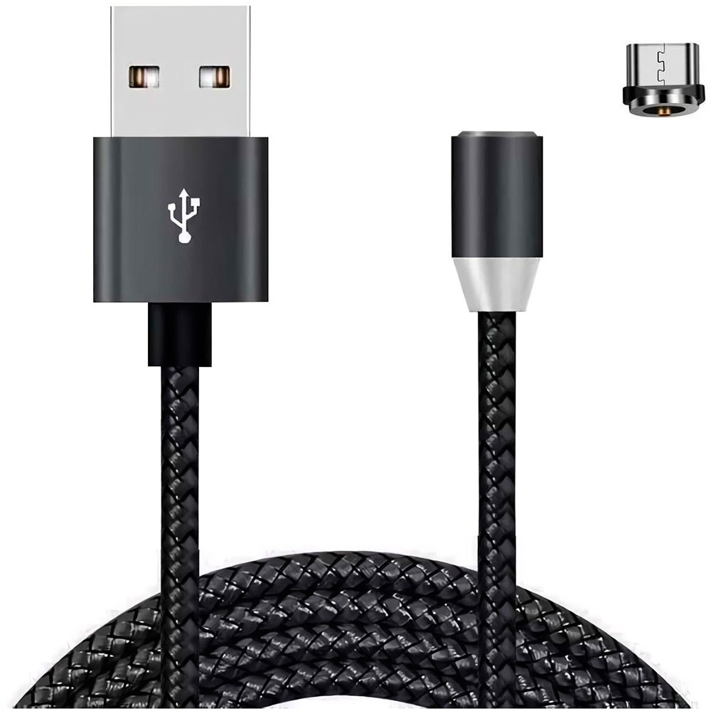 Кабель XoKo SC-355m USB - Micro-USB 1.20 м Magneto Black (SC-355m MGNT-BK)