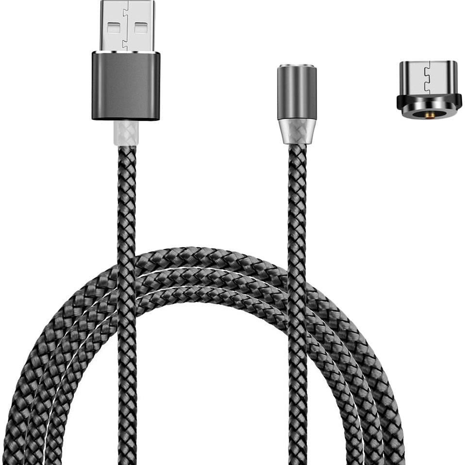 Кабель XoKo SC-355m USB - Micro-USB 1.20 м Magneto Grey (SC-355m MGNT-GR)