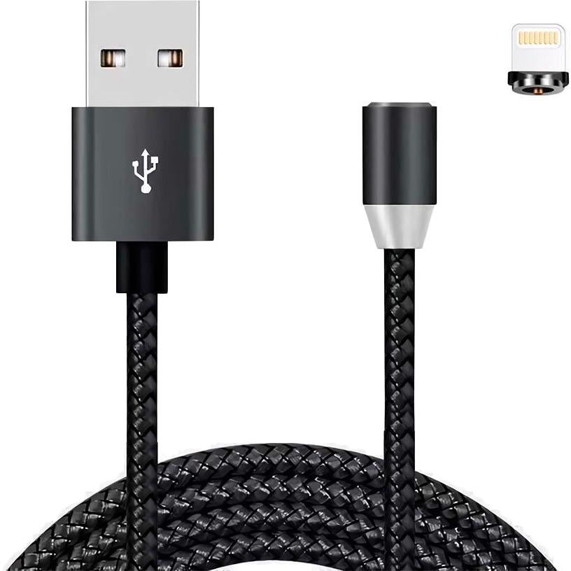 Кабель XoKo SC-355i USB - Lightning 1.20 м Magneto Black (SC-355i MGNT-BK)