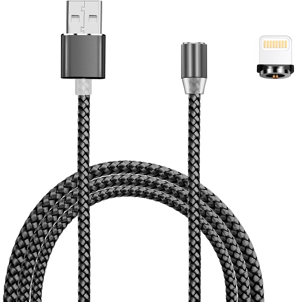 Кабель XoKo SC-355i USB - Lightning 1.20 м Magneto Grey (SC-355i MGNT-GR)