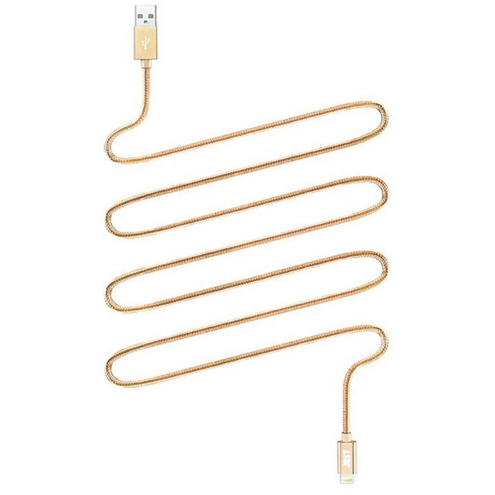 Кабель JUST Copper Lightning USB Cable 1.2 м Gold (LGTNG-CPR12-GLD)