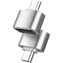 Адаптер XOKO AC-035 USB - USB Type-C Silver (XK-AC035-SL)