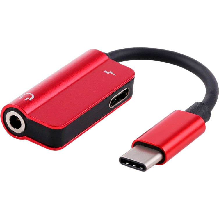 Кабель EXTRADIGITAL USB Type-C - 3.5mm/USB Type-C 0.12 м Red (KBA1761)