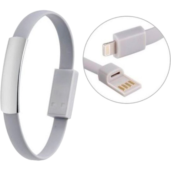 Кабель-браслет EXTRADIGITAL Lightning - USB 0.2 м White (KBU1781) Тип USB - Lightning