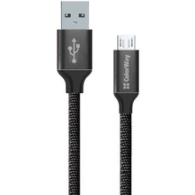 Кабель COLORWAY USB - MicroUSB 2.4 А 2м black (CW-CBUM009-BK)