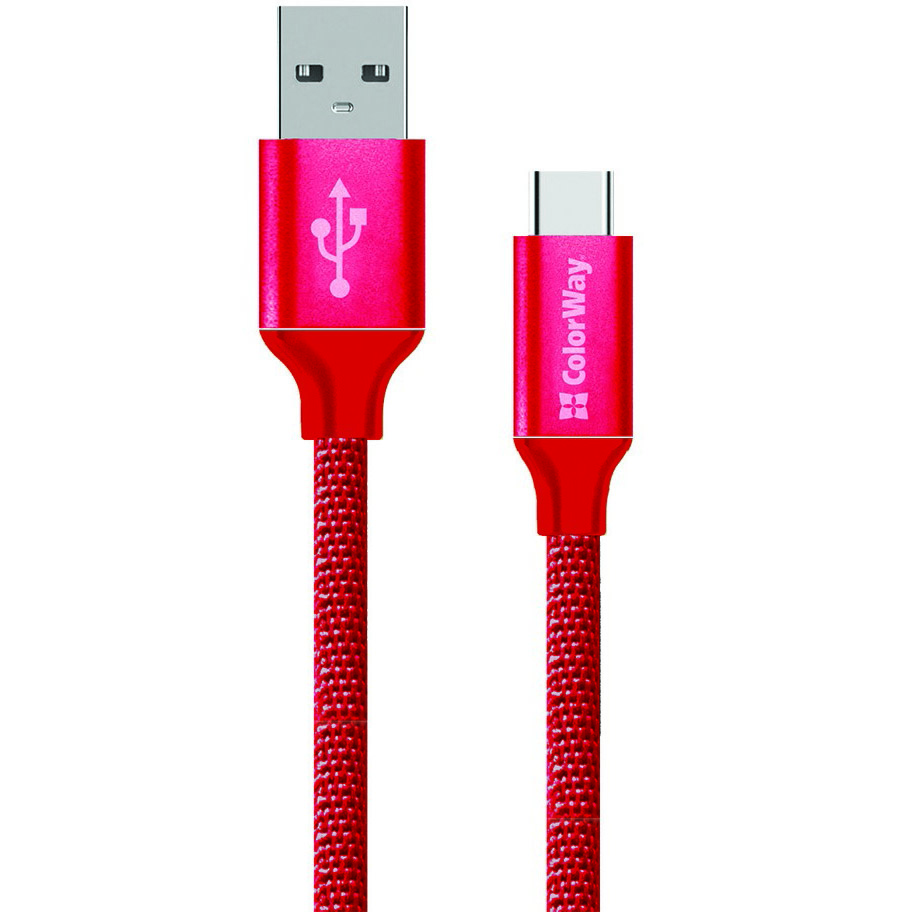 

Кабель COLORWAY USB - Type-C 2.1А 1м red (CW-CBUC003-RD), USB - Type-C 2.1А 1м red (CW-CBUC003-RD)