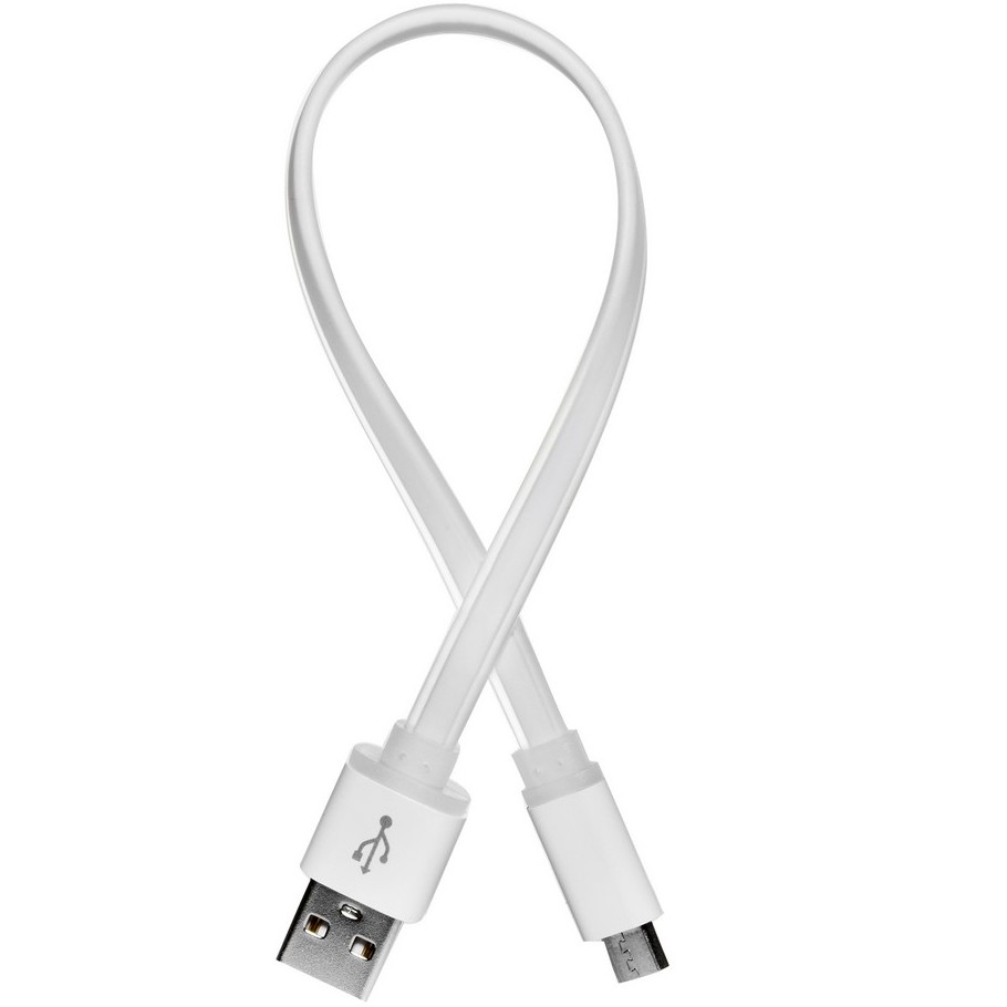 Кабель COLORWAY USB - microUSB 25см white (CW-CBUM-MUM25W) Довжина 0.25