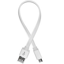 Кабель COLORWAY USB - microUSB 25см white (CW-CBUM-MUM25W)