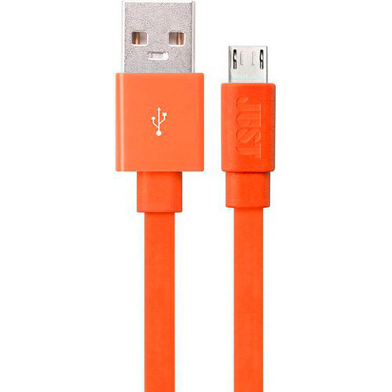 Кабель JUST Freedom Micro USB Cable 1.2 м Orang (MCR-FRDM-RNG)