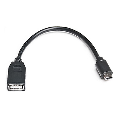 Кабель REAL EL USB2.0 Type C-AF 0.1 m, black (EL123500017)